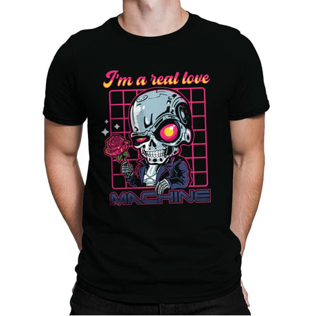 Love Machine - Mens Premium T-Shirts RIPT Apparel Small / Black