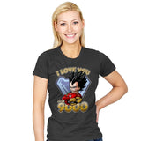 Love Over 9000 - Womens T-Shirts RIPT Apparel Small / Charcoal