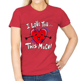 Love spurts... - Womens T-Shirts RIPT Apparel Small / Red
