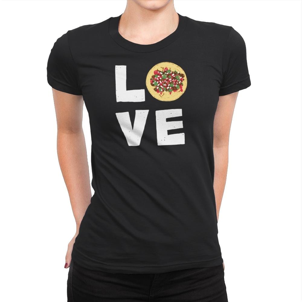 Love Tacos - Womens Premium T-Shirts RIPT Apparel Small / Black