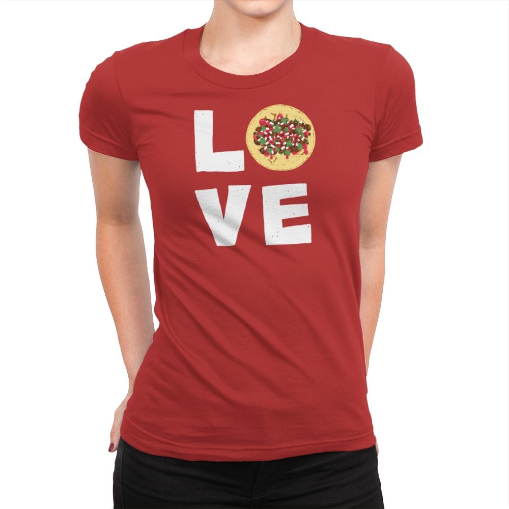Love Tacos - Womens Premium T-Shirts RIPT Apparel Small / Red