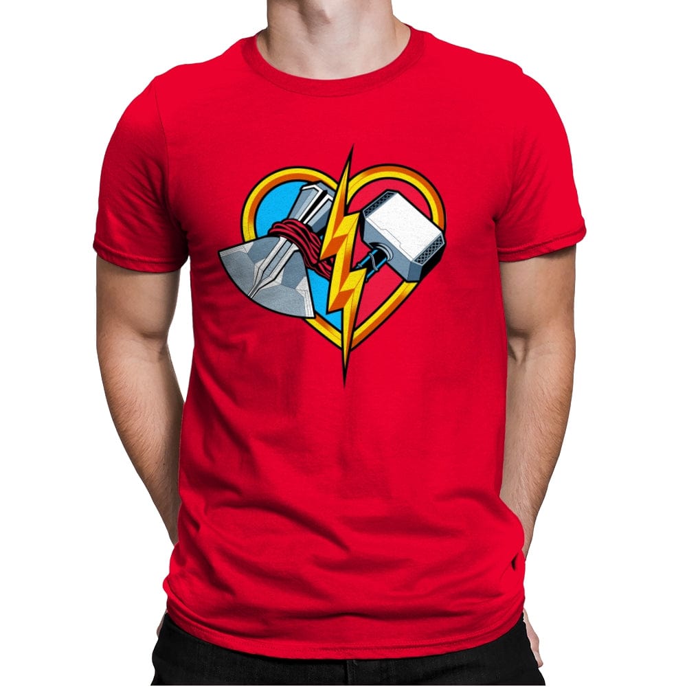 Love & Thunder - Mens Premium T-Shirts RIPT Apparel Small / Red