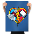 Love & Thunder - Prints Posters RIPT Apparel 18x24 / Royal
