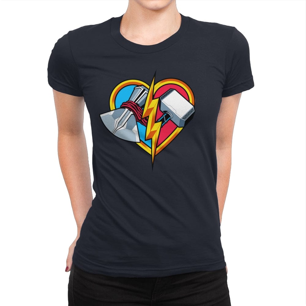 Love & Thunder - Womens Premium T-Shirts RIPT Apparel Small / Midnight Navy