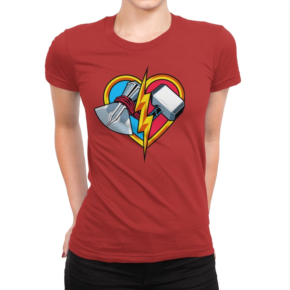 Love & Thunder - Womens Premium T-Shirts RIPT Apparel Small / Red