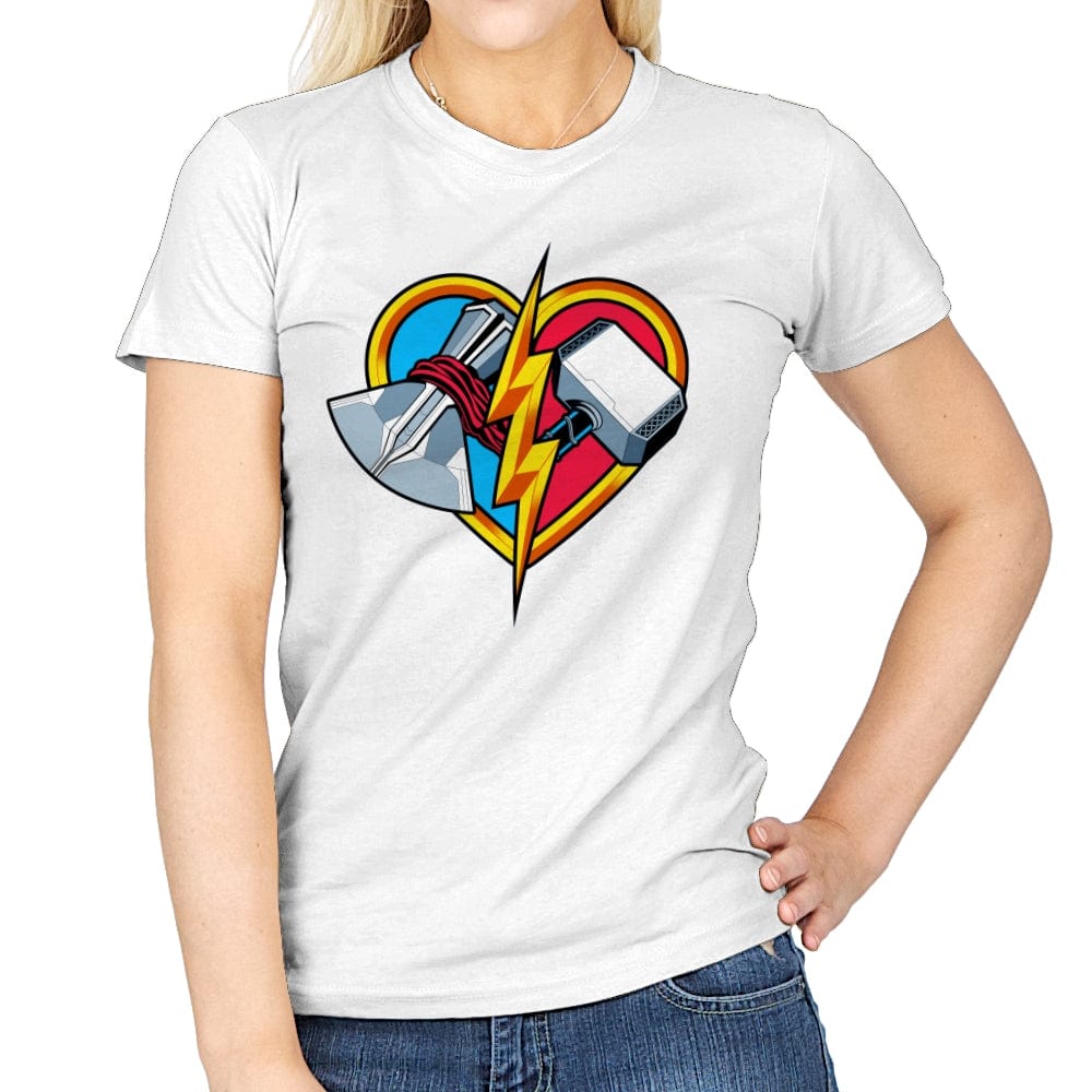 Love & Thunder - Womens T-Shirts RIPT Apparel Small / White
