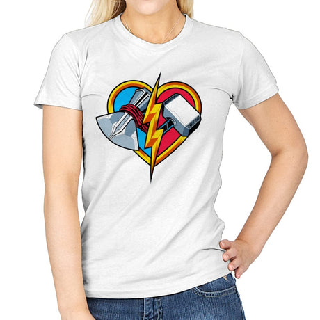 Love & Thunder - Womens T-Shirts RIPT Apparel Small / White