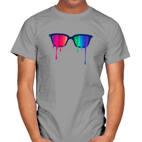 Love Wins - Pride - Mens T-Shirts RIPT Apparel Small / Sport Grey