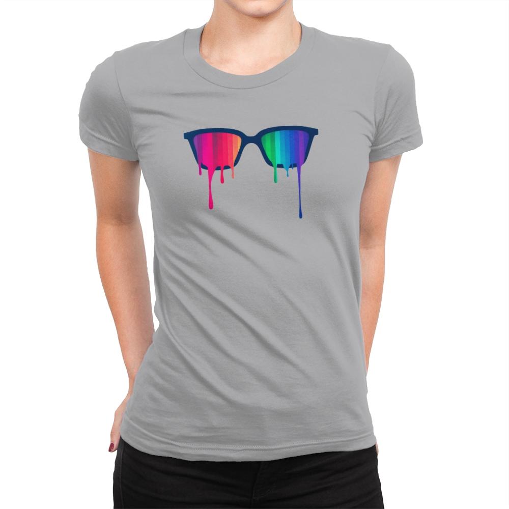Love Wins - Pride - Womens Premium T-Shirts RIPT Apparel Small / Heather Grey