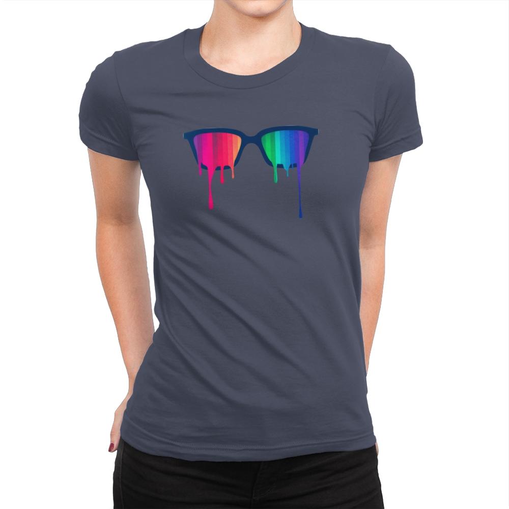 Love Wins - Pride - Womens Premium T-Shirts RIPT Apparel Small / Indigo
