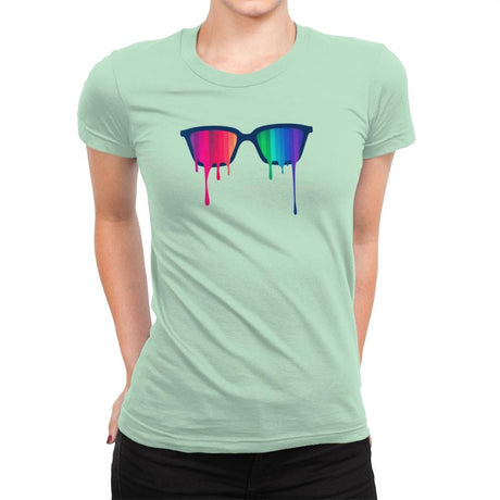 Love Wins - Pride - Womens Premium T-Shirts RIPT Apparel Small / Mint
