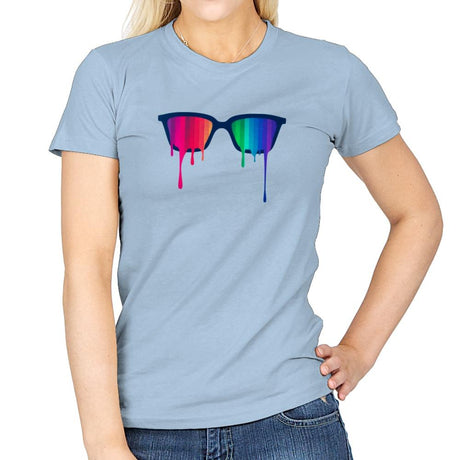Love Wins - Pride - Womens T-Shirts RIPT Apparel Small / Light Blue