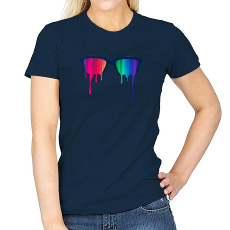 Love Wins - Pride - Womens T-Shirts RIPT Apparel Small / Navy