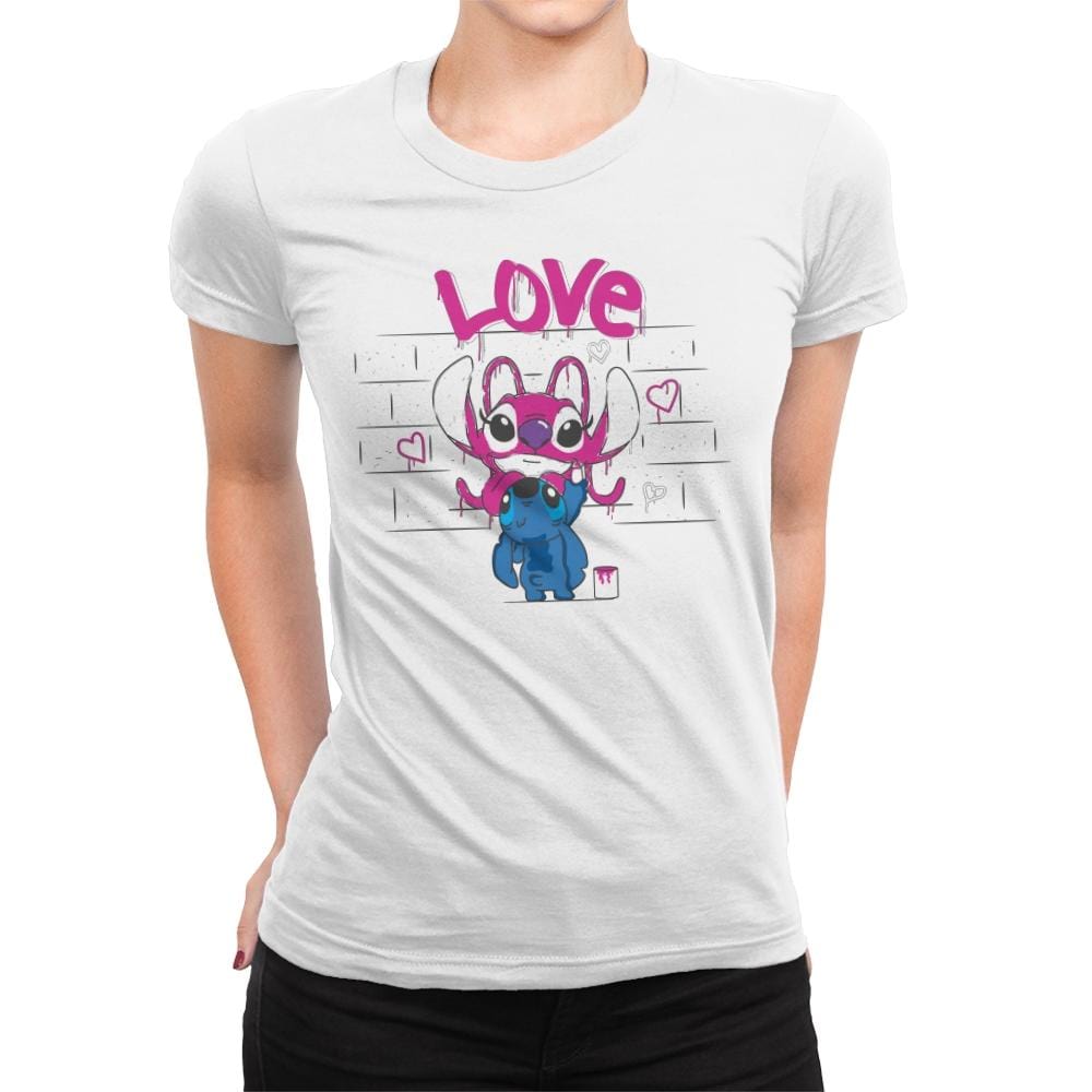 Love - Womens Premium T-Shirts RIPT Apparel Small / White