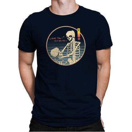 Love You To Pieces - Mens Premium T-Shirts RIPT Apparel Small / Midnight Navy
