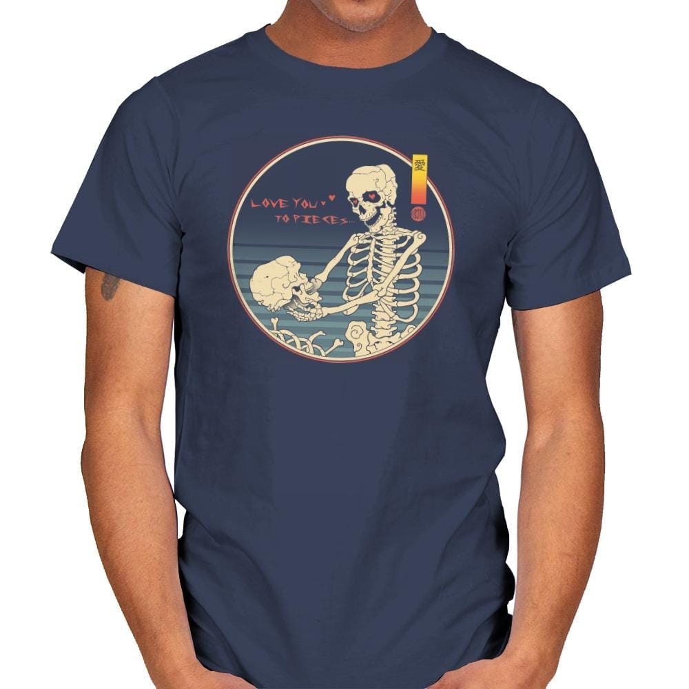 Love You To Pieces - Mens T-Shirts RIPT Apparel Small / Navy