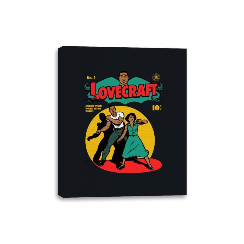 Lovecraft Comic - Canvas Wraps Canvas Wraps RIPT Apparel 8x10 / Black