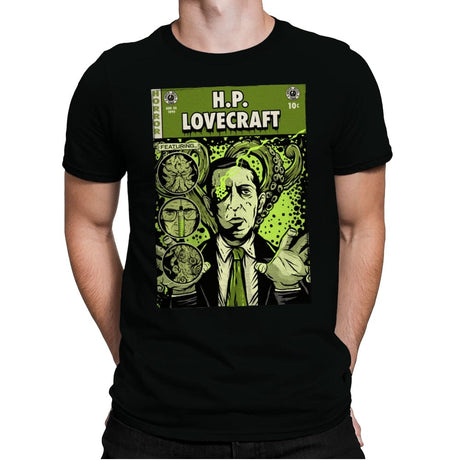 Lovecraft Comics - Mens Premium T-Shirts RIPT Apparel Small / Black