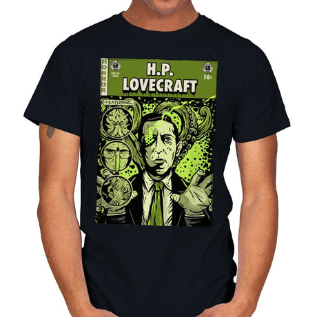 Lovecraft Comics - Mens T-Shirts RIPT Apparel Small / Black