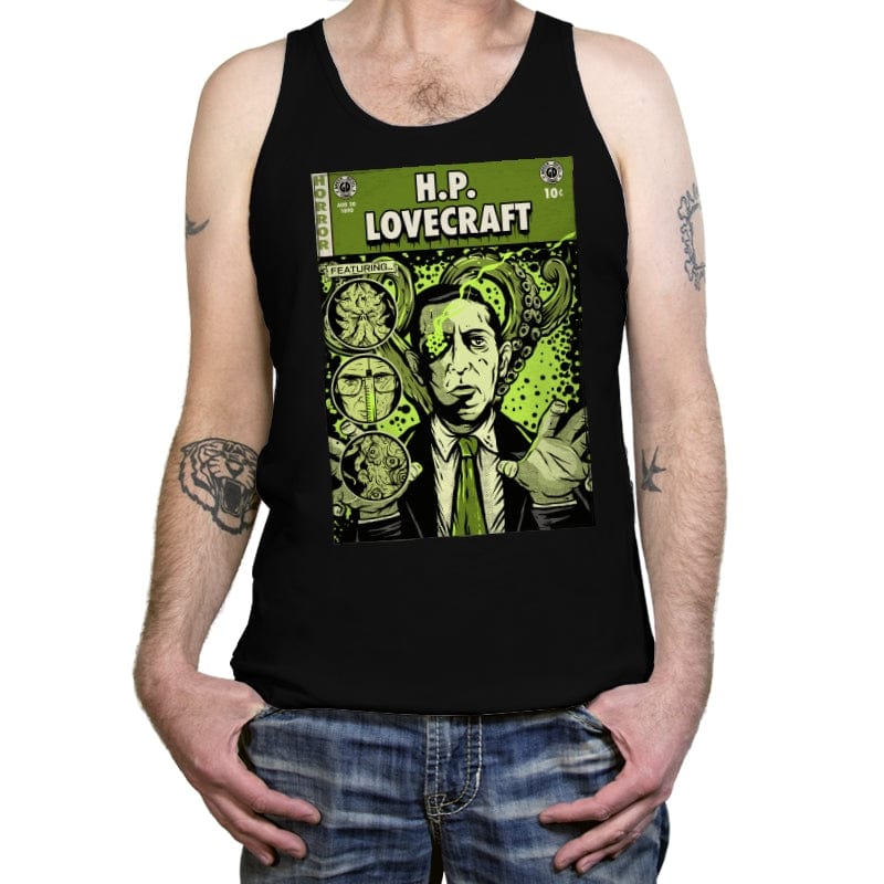 Lovecraft Comics - Tanktop Tanktop RIPT Apparel X-Small / Black