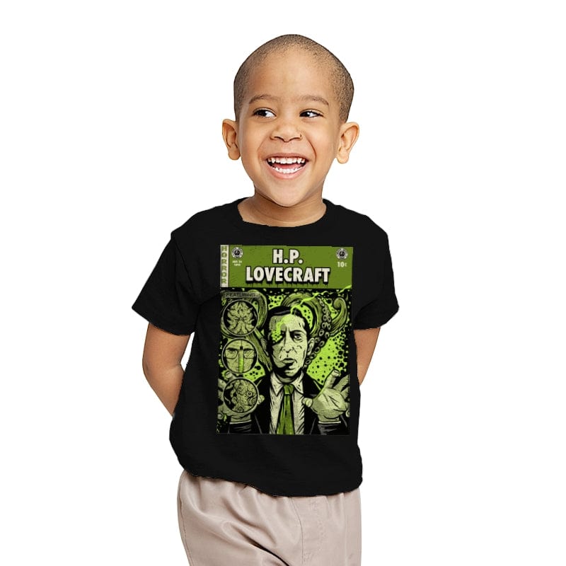 Lovecraft Comics - Youth T-Shirts RIPT Apparel X-small / Black