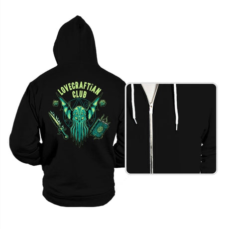 Lovecraftian Club - Hoodies Hoodies RIPT Apparel Small / Black