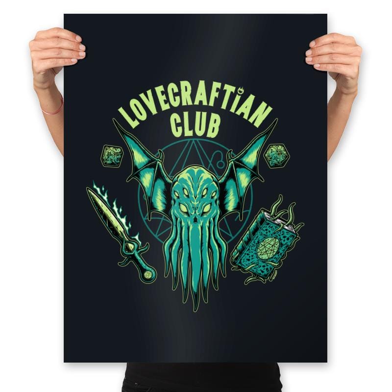 Lovecraftian Club - Prints Posters RIPT Apparel 18x24 / Black