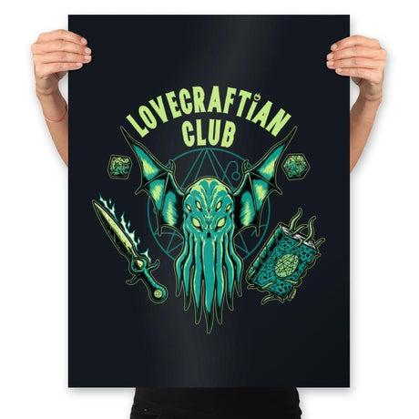 Lovecraftian Club - Prints Posters RIPT Apparel 18x24 / Black