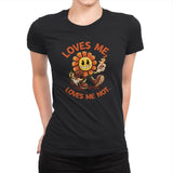 Loves Me - Womens Premium T-Shirts RIPT Apparel Small / Black