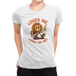 Loves Me - Womens Premium T-Shirts RIPT Apparel Small / White