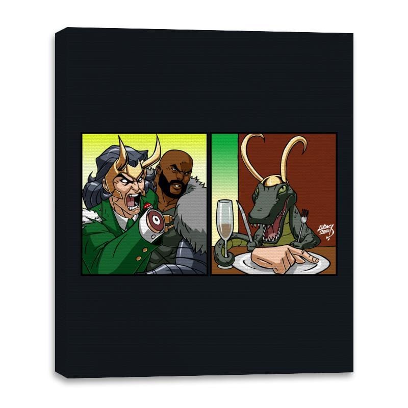 Low Key Yelling - Canvas Wraps Canvas Wraps RIPT Apparel 16x20 / Black