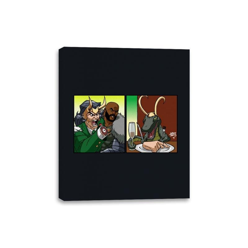 Low Key Yelling - Canvas Wraps Canvas Wraps RIPT Apparel 8x10 / Black