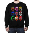 Lucha Libre - Crew Neck Sweatshirt Crew Neck Sweatshirt RIPT Apparel Small / Black