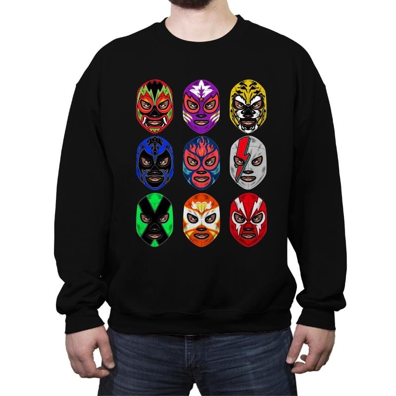 Lucha Libre - Crew Neck Sweatshirt Crew Neck Sweatshirt RIPT Apparel Small / Black