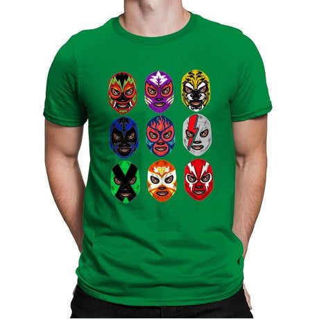 Lucha Libre - Mens Premium T-Shirts RIPT Apparel Small / Kelly