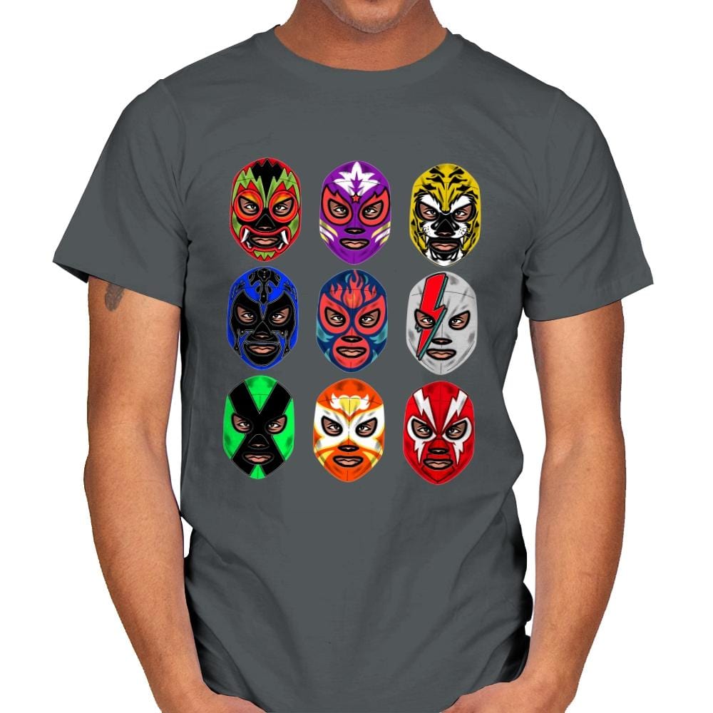 Lucha Libre - Mens T-Shirts RIPT Apparel Small / Charcoal