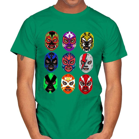 Lucha Libre - Mens T-Shirts RIPT Apparel Small / Kelly