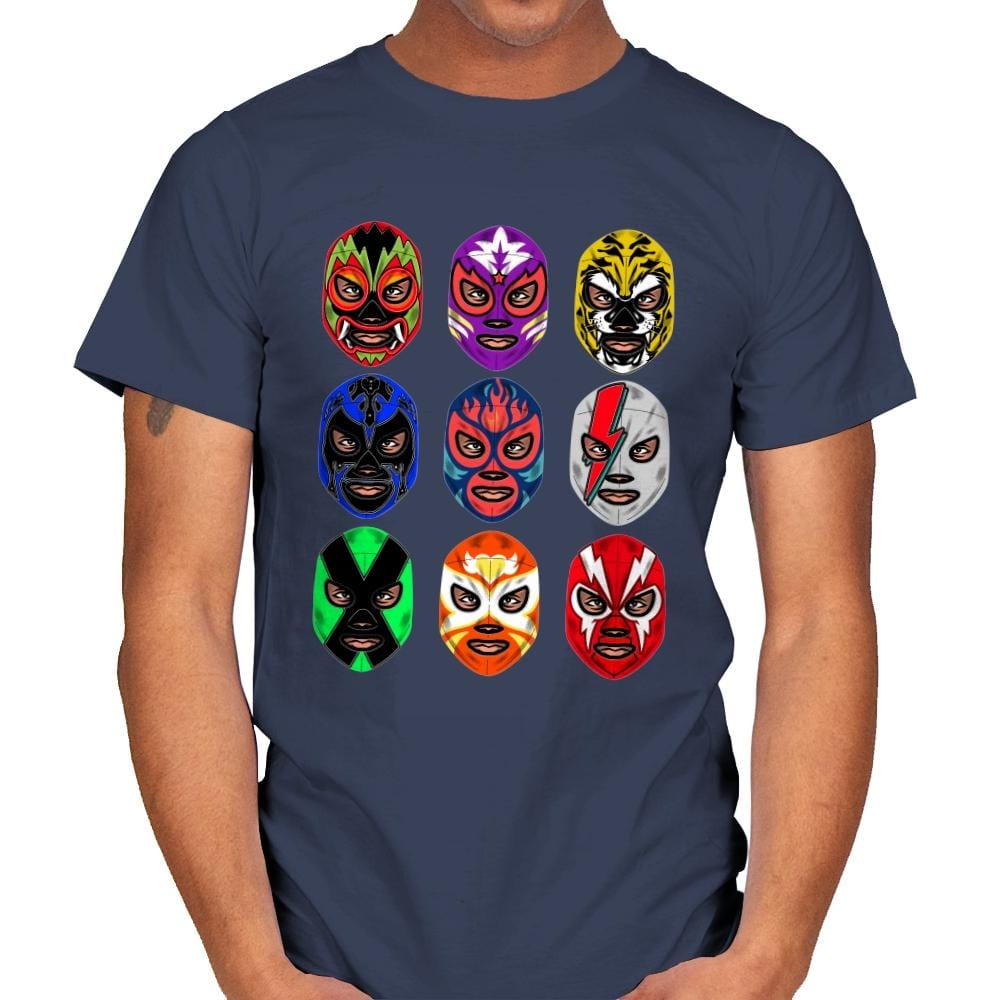 Lucha Libre - Mens T-Shirts RIPT Apparel Small / Navy