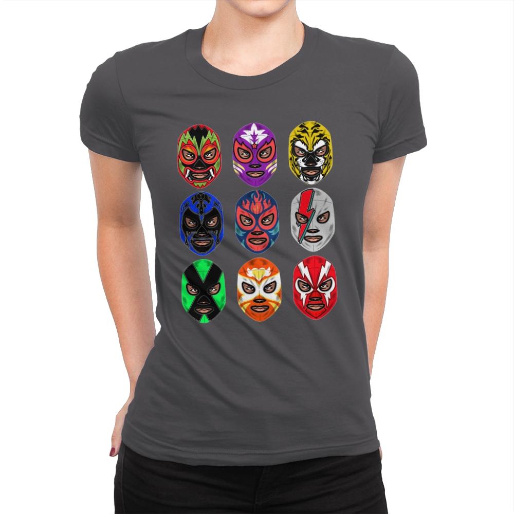 Lucha Libre - Womens Premium T-Shirts RIPT Apparel Small / Heavy Metal