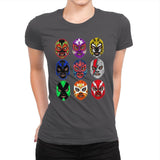 Lucha Libre - Womens Premium T-Shirts RIPT Apparel Small / Heavy Metal