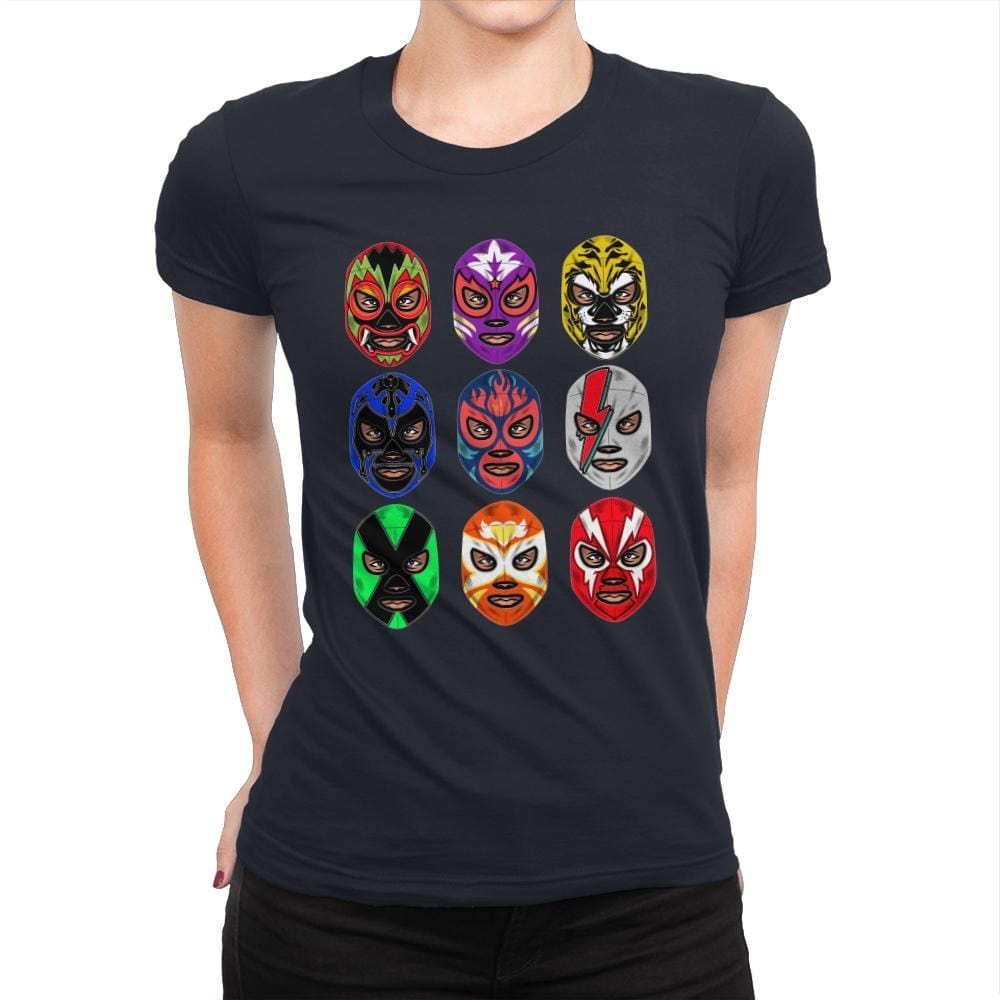 Lucha Libre - Womens Premium T-Shirts RIPT Apparel Small / Midnight Navy