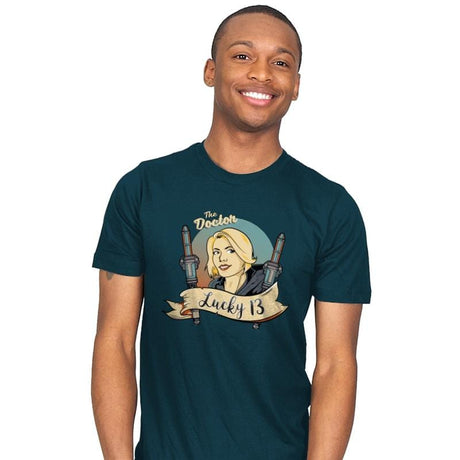 Lucky Doctor 13 - Mens T-Shirts RIPT Apparel