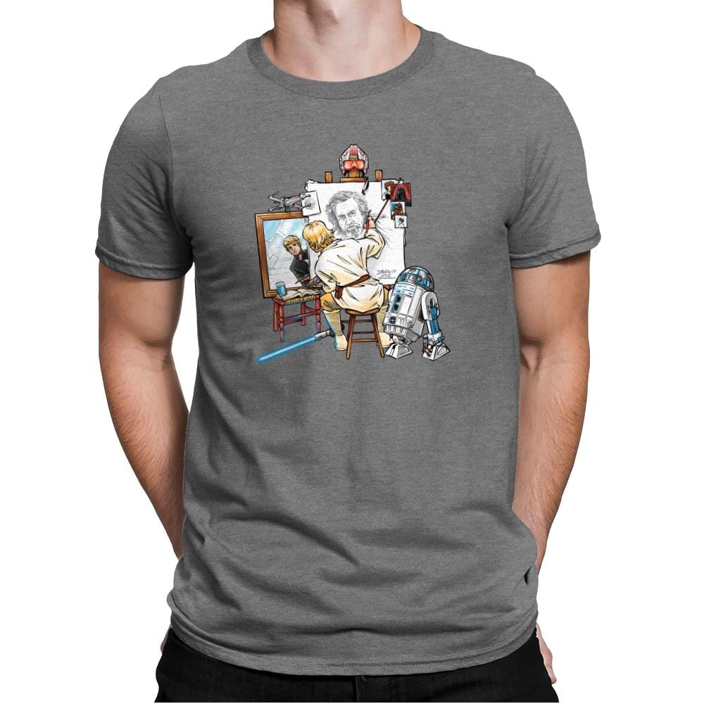 Luke Rockwell Exclusive - Mens Premium T-Shirts RIPT Apparel Small / Heather Grey