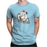 Luke Rockwell Exclusive - Mens Premium T-Shirts RIPT Apparel Small / Light Blue