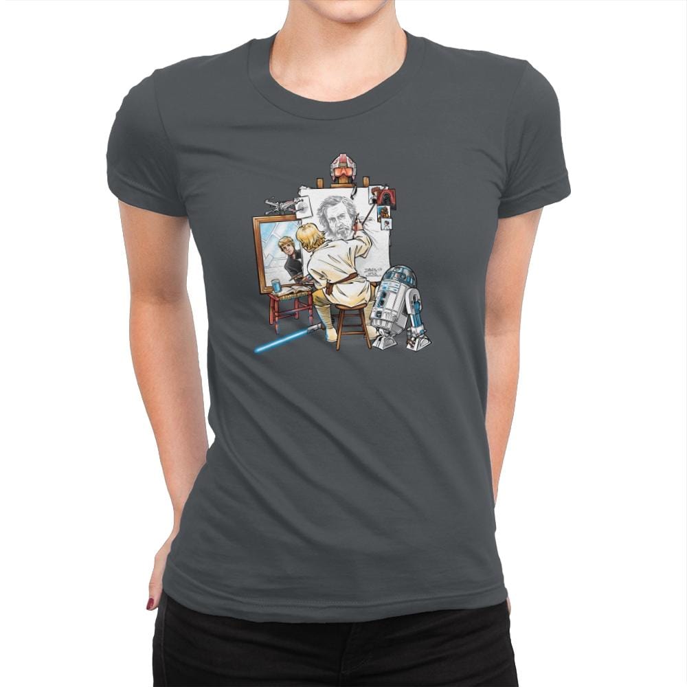Luke Rockwell Exclusive - Womens Premium T-Shirts RIPT Apparel Small / Heavy Metal
