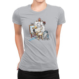 Luke Rockwell Exclusive - Womens Premium T-Shirts RIPT Apparel Small / Silver