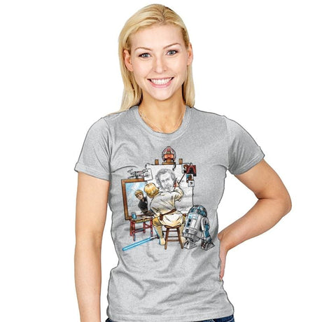 Luke Rockwell Reprint - Womens T-Shirts RIPT Apparel Small / Silver