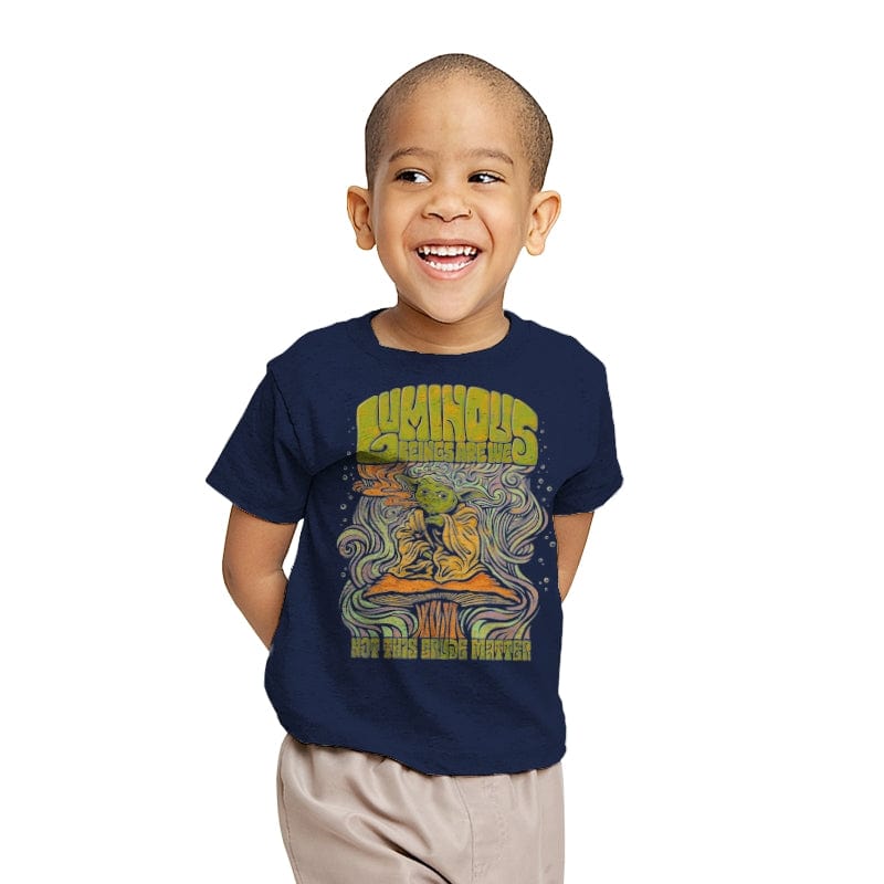 Luminous Beings Are We - Youth T-Shirts RIPT Apparel X-small / Navy