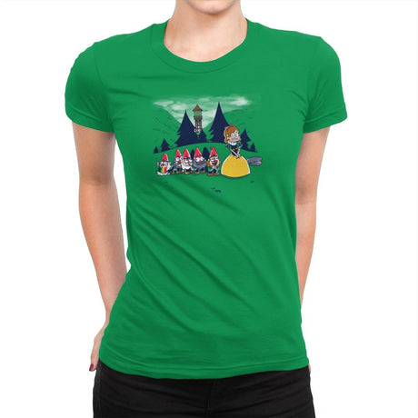Mabel and the Seven Gnomes Exclusive - Womens Premium T-Shirts RIPT Apparel Small / Kelly Green
