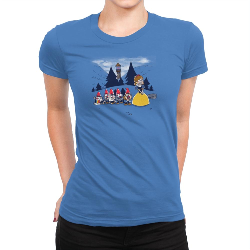 Mabel and the Seven Gnomes Exclusive - Womens Premium T-Shirts RIPT Apparel Small / Tahiti Blue